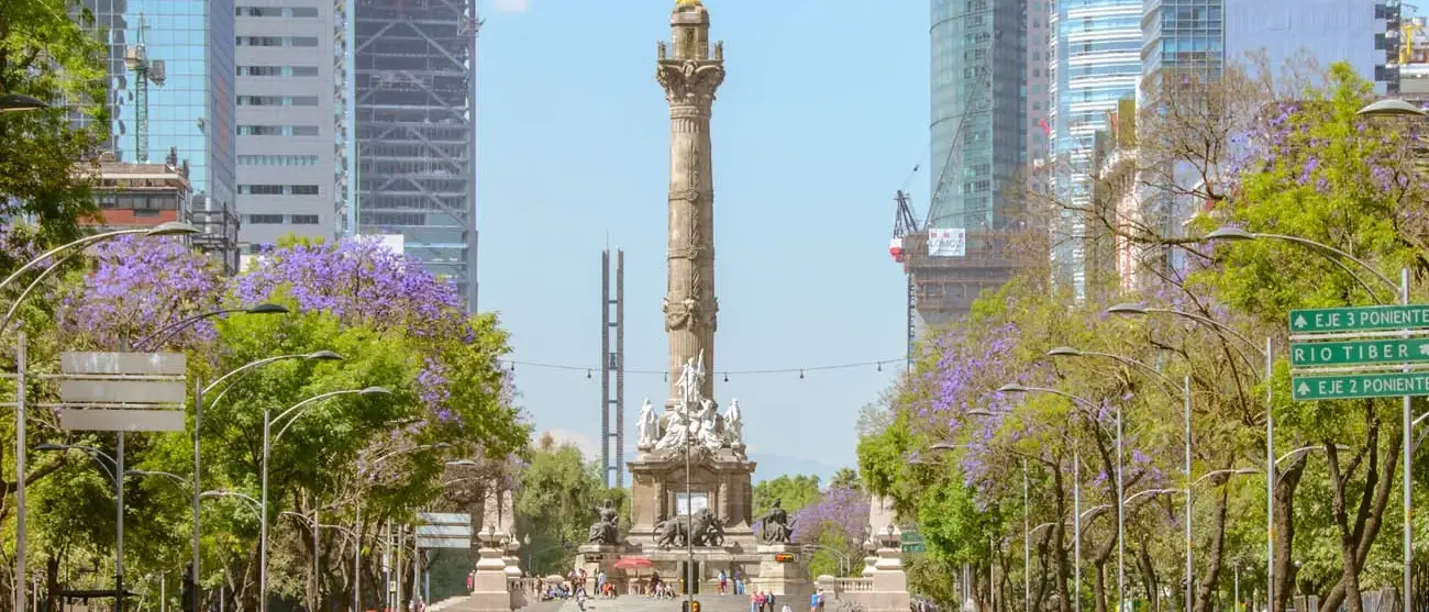 Passeo e reforma no anjo Cidade do Mexico