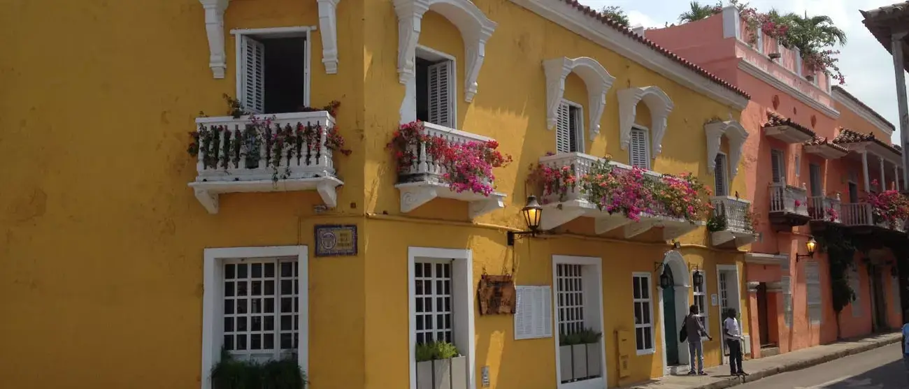 Prédios coloniais em Cartagena