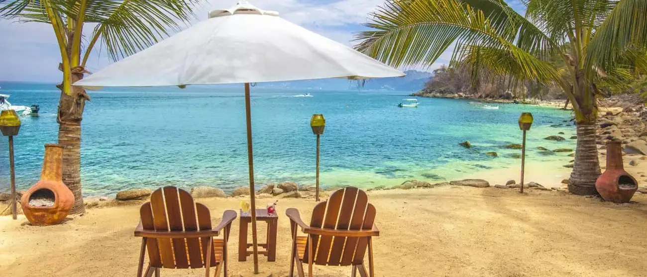 Praia Las Caletas em Puerto Vallarta