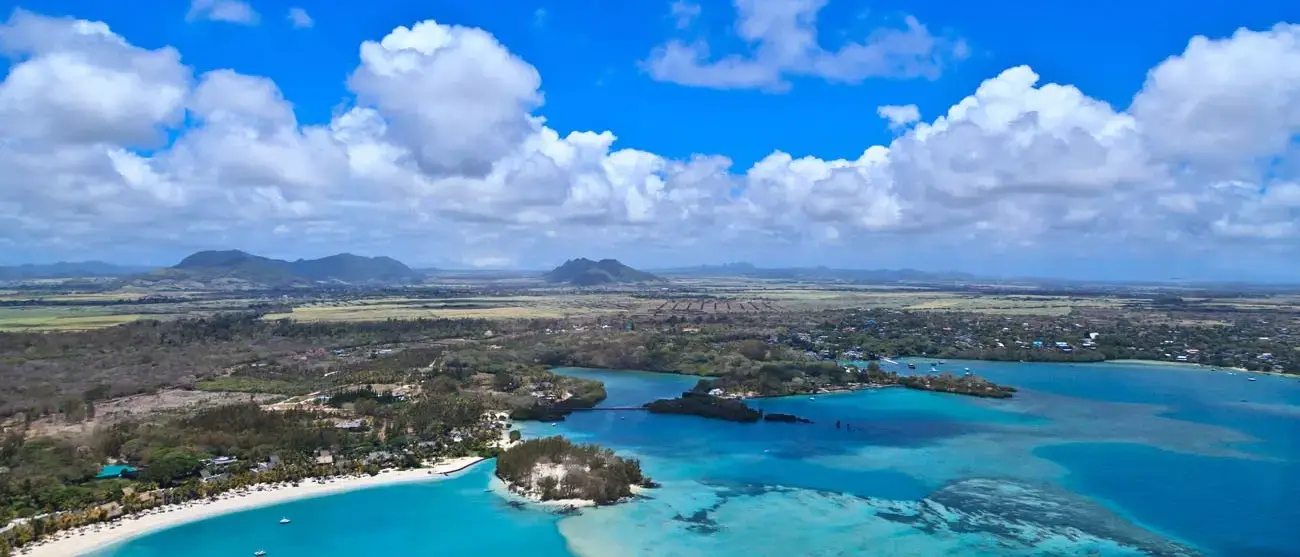 Vista Aérea das Ilhas Mauricio