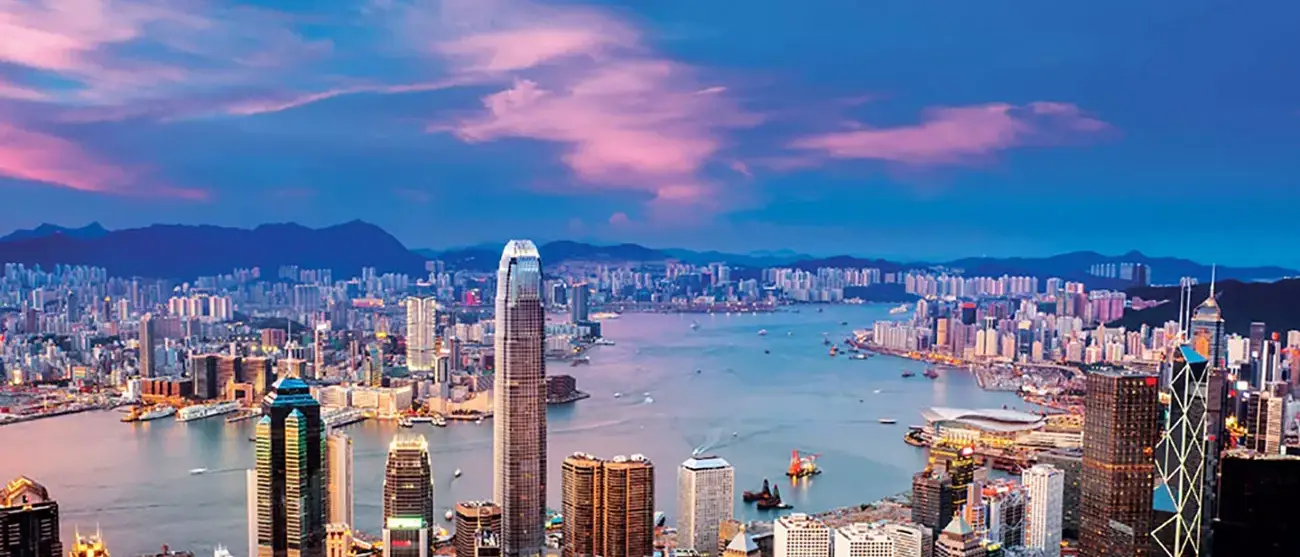 Capitais da China com Hong Kong