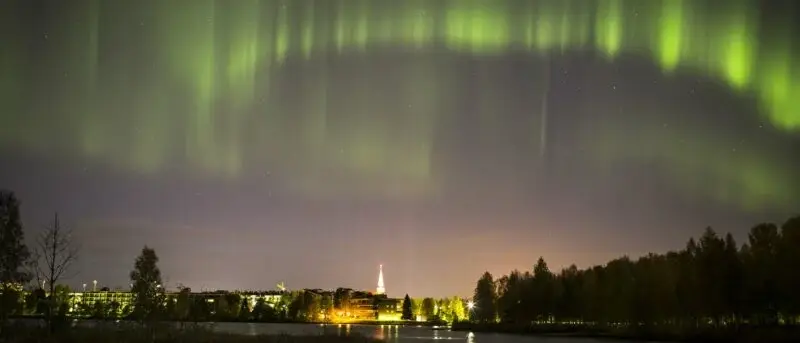 Aurora Boreal em Rovaniemi, Finlândia