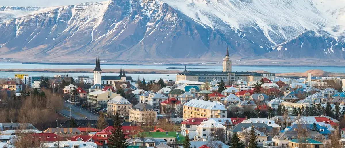 Vista de Reykjavik, Islândia