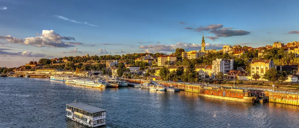 Danubio ao por do sol, Belgrado, Servia