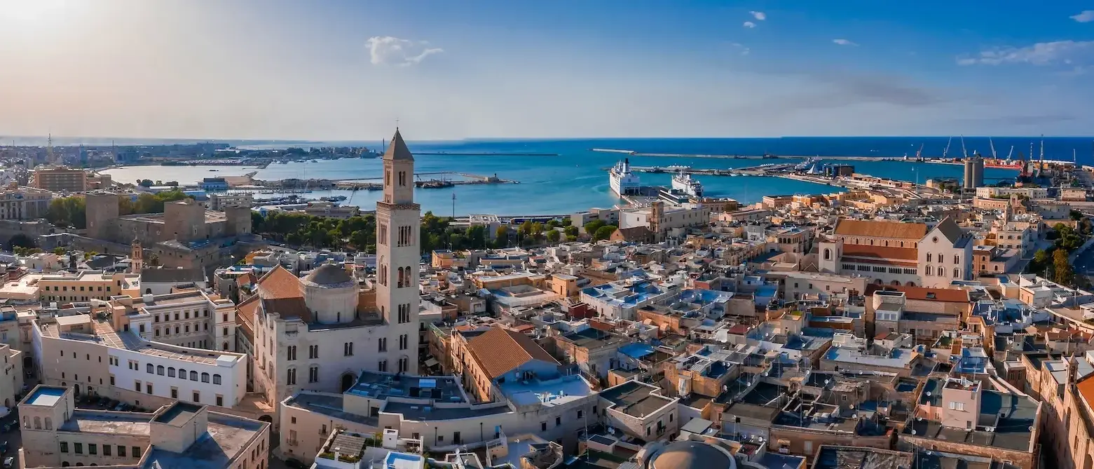 Vista Panorâmica de Bari, Itália