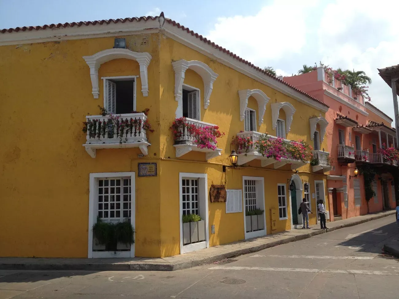 Prédios coloniais em Cartagena