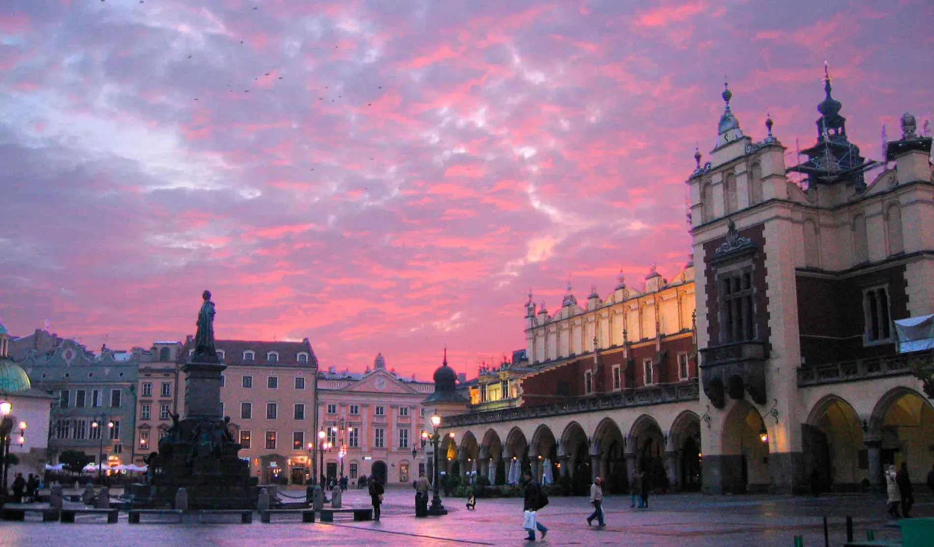 Praça ao Pôr do Sol, Cracóvia