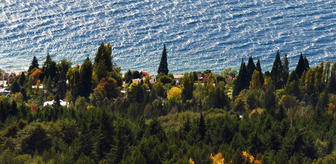 Vista sobre Bariloche, Argentina