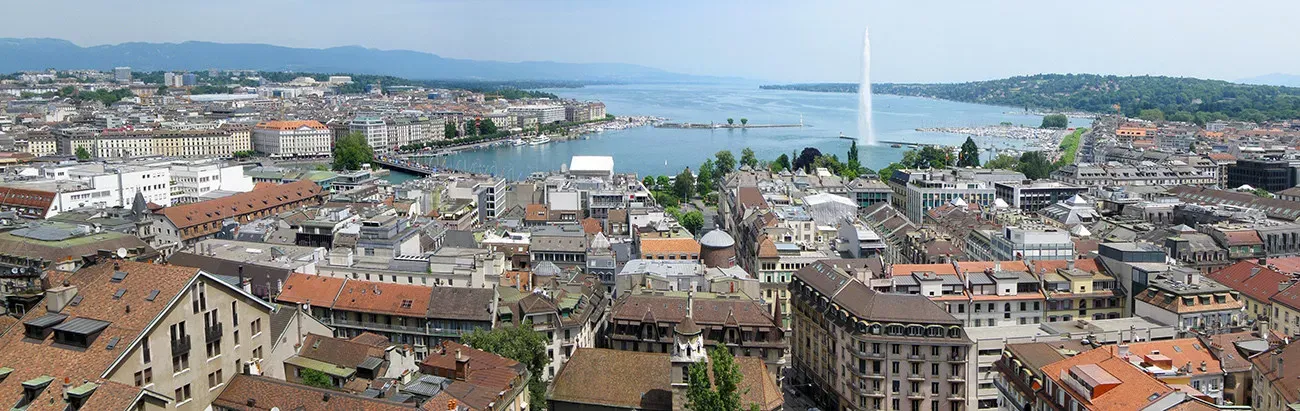 Panorama de Genebra, Suíça