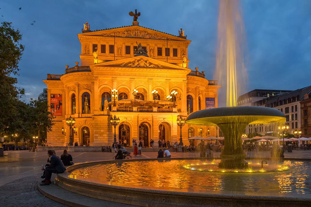 Fonte em Frankfurt, Alemanha
