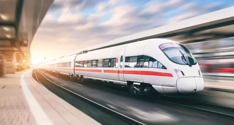 Trem na Alemanha de Berlim a Hamburg