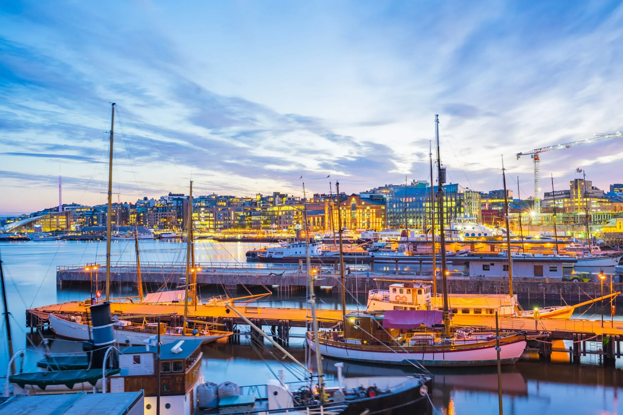 Porto em Oslofjorden, Noruega