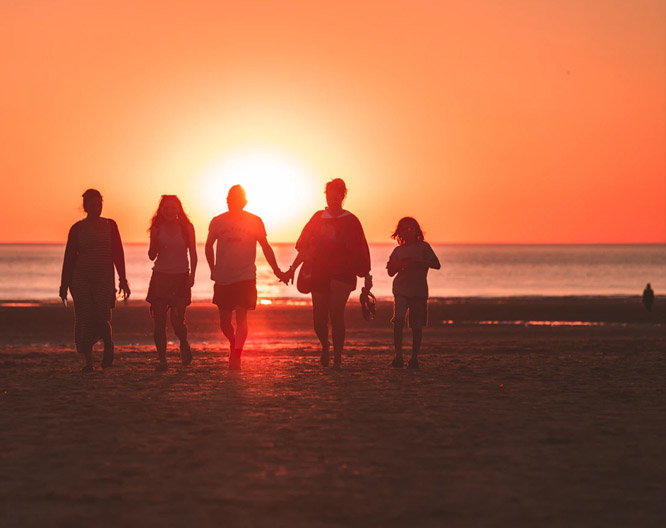 Passar um tempo com a família.