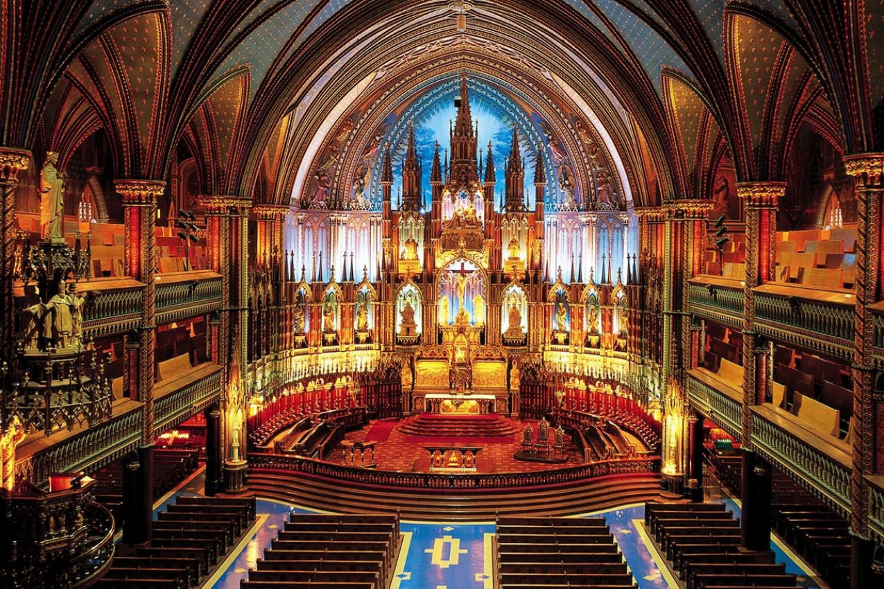 Basílica Notre Dame em Montreal