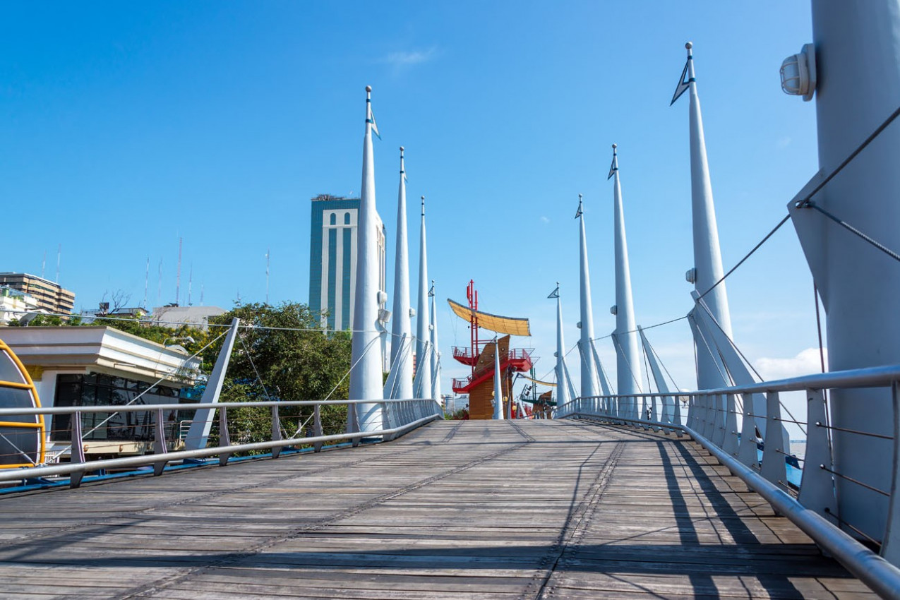 Boardwalk no Malecón em Guayaquil