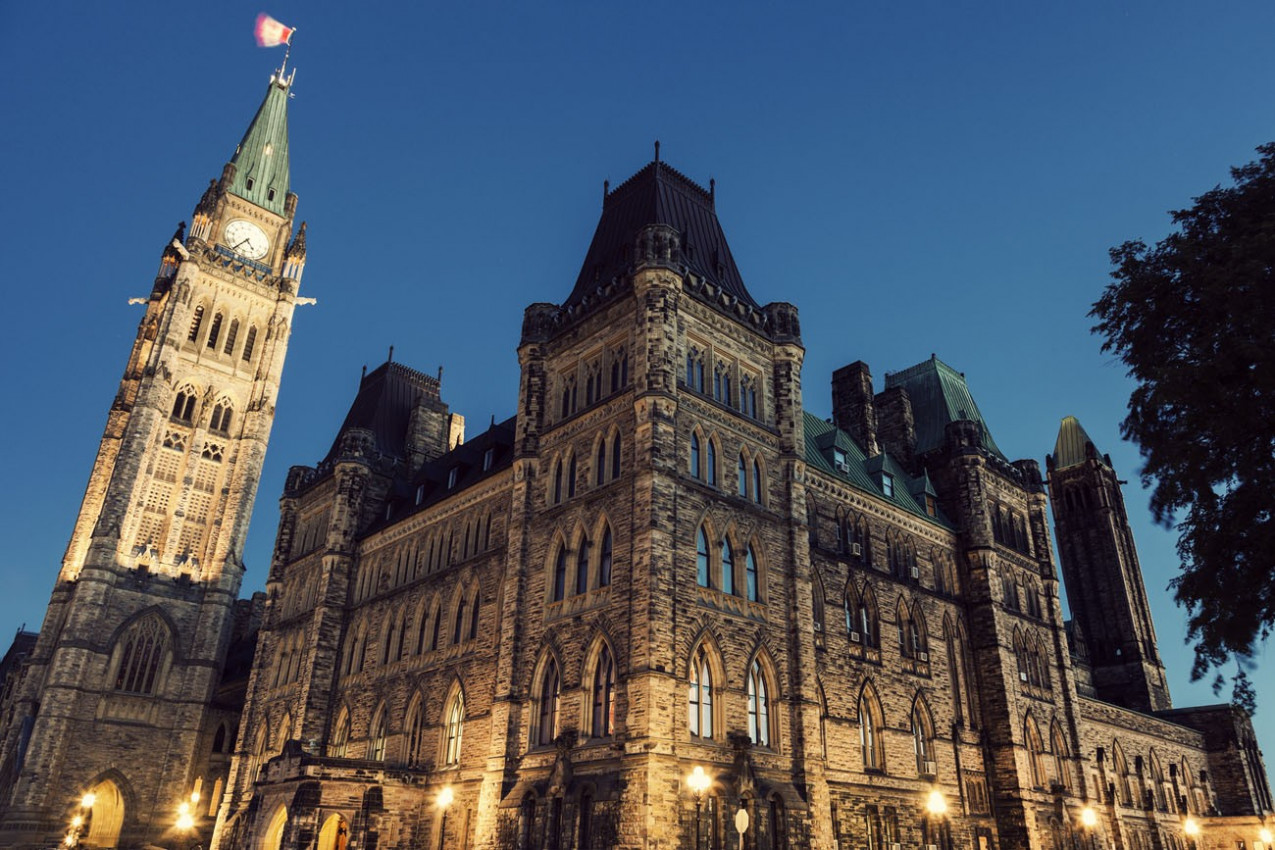 Edifício do Parlamento em Ottawa
