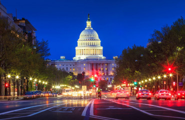 Capitolio de noite em Washington