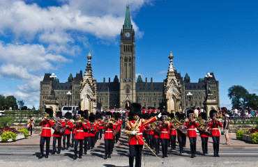 Cerimônia de troca Real no Parlamento em Ottawa