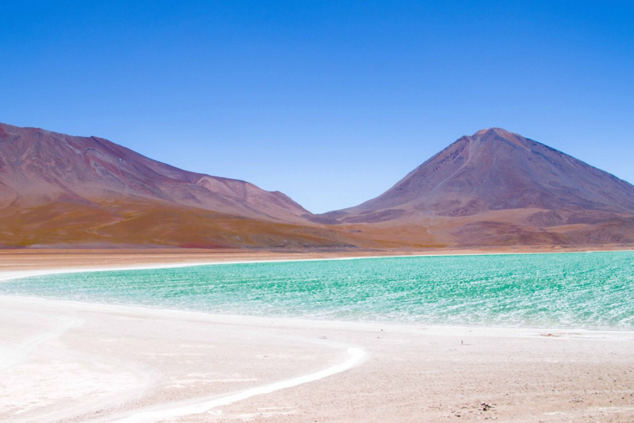 Lagoa Verde na Bolívia