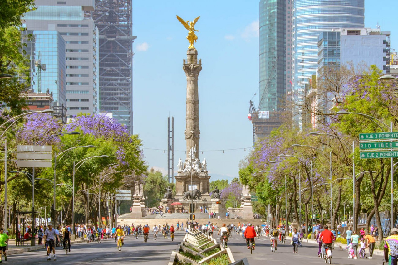 Passeo e reforma no anjo Cidade do Mexico