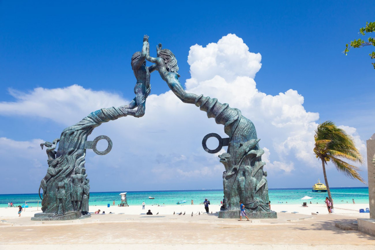 Portal Maya na Praia del Carmen na Riviera Maya