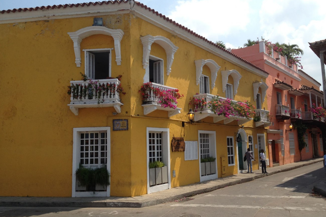 Prédios coloniais em Cartagena