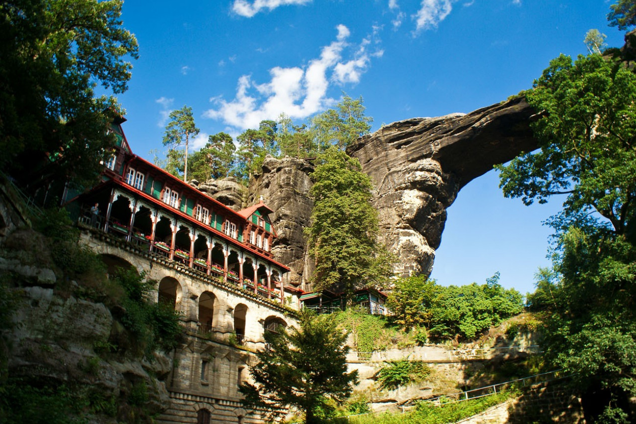 Monumento natural - Pravcicka brana em Hrensko, República Checa