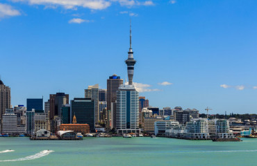 Arquitectura da cidade de Auckland, North Island, Nova Zelândia