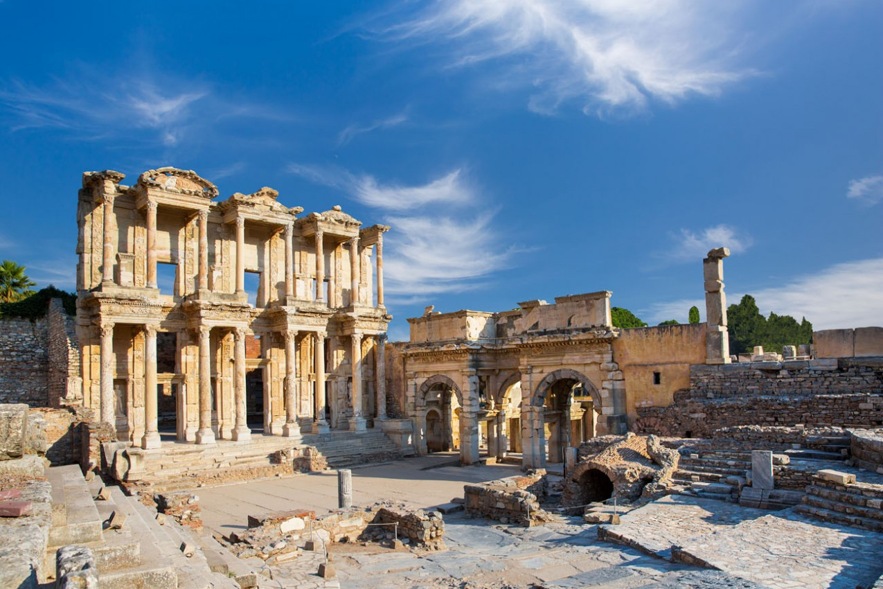 Biblioteca de Celsus em Éfeso, Turquia