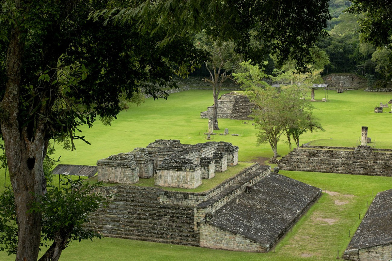 Copan, o sítio arqueológico de civilização maia , Honduras
