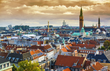 Copenhagen, Dinamarca vista aérea da cidade