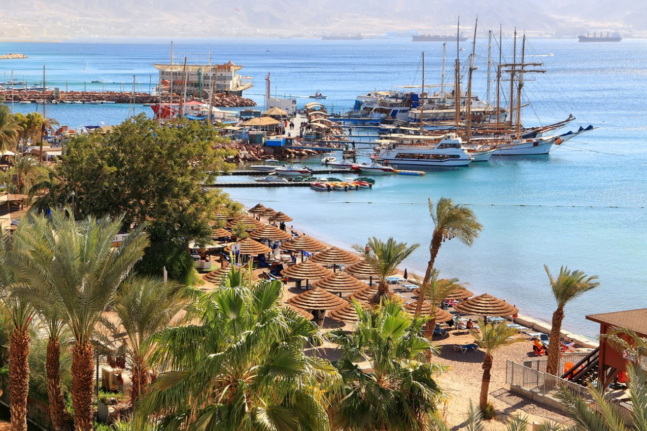 Eilat resort de praia do Mar Vermelho - Israel