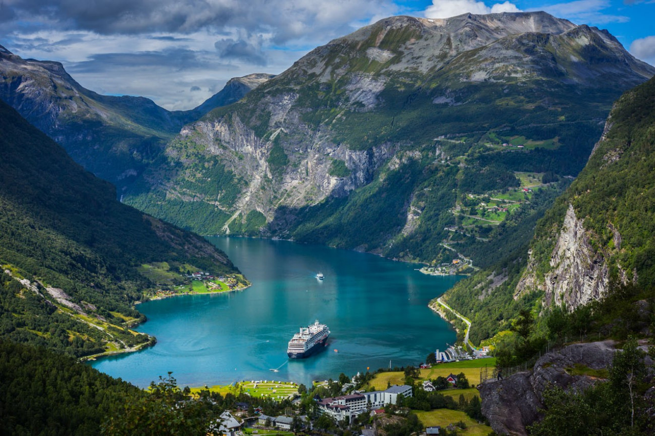 Fiorde Geiranger, Noruega