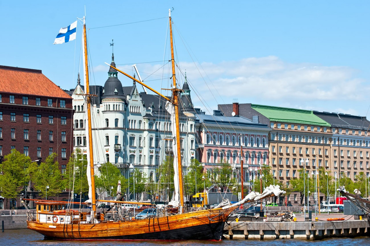 Old Helsinki na área da cidade velha.