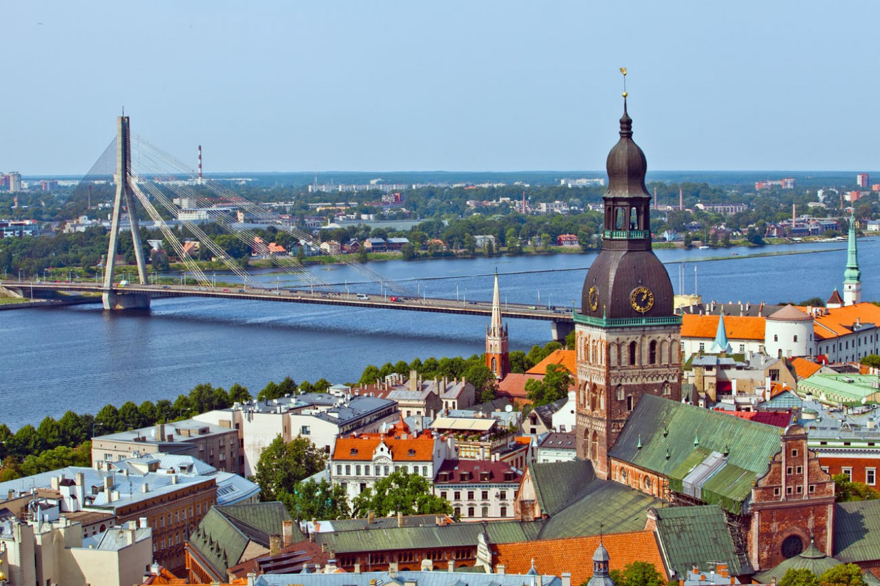 Panorama de Riga, Latvia