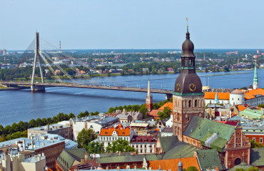Panorama de Riga, Latvia