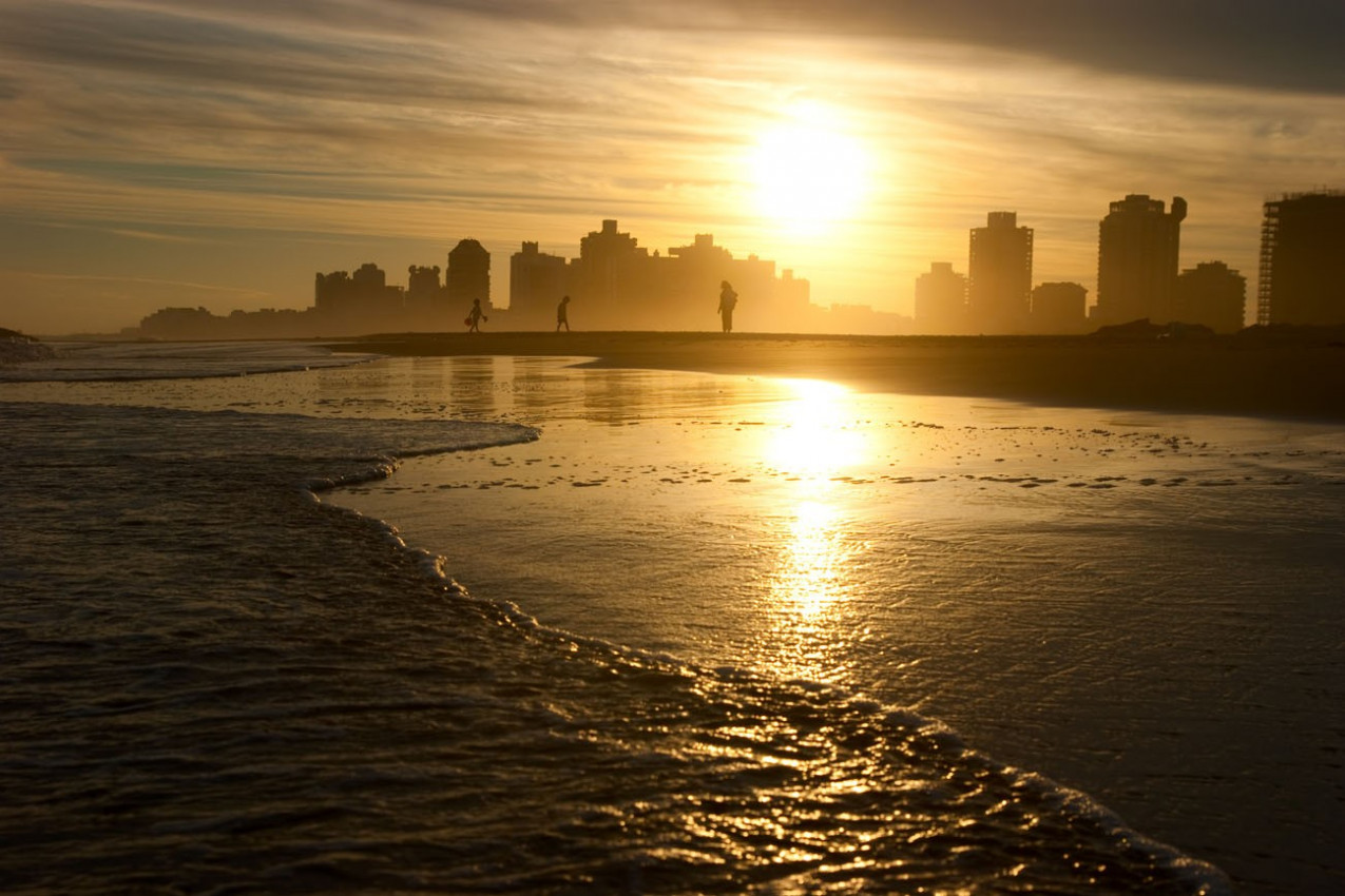 Por do sol em Punta Del Este