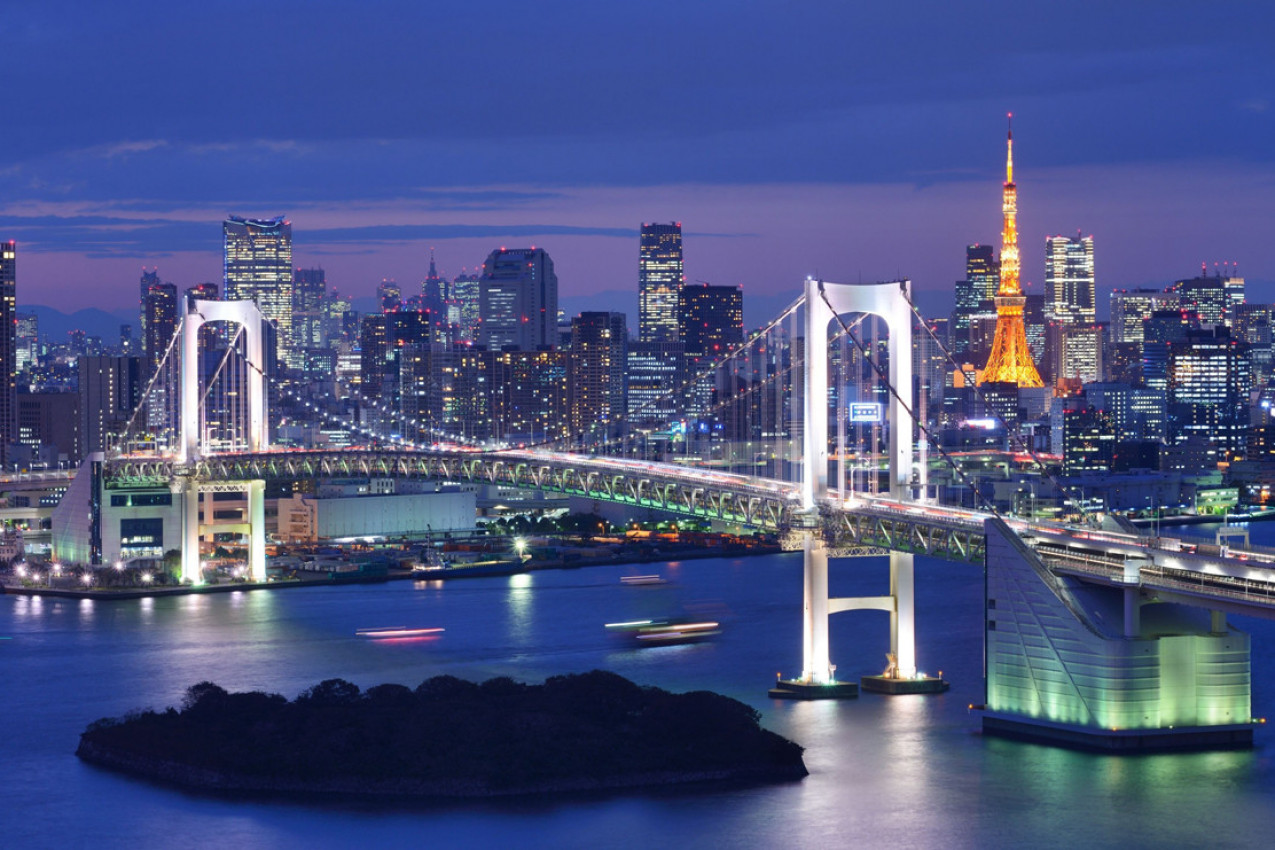 Vista Noturna de Tokyo