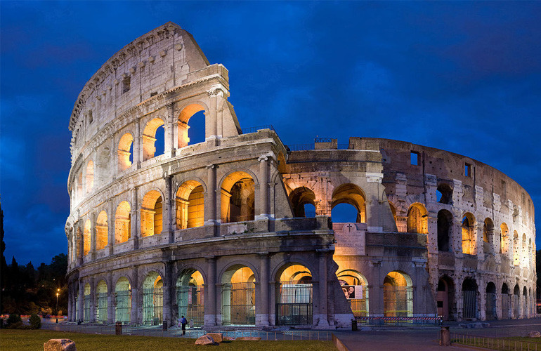Arena em Roma na Itália