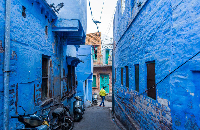 Casas Azuis em Jodhpur na Índia