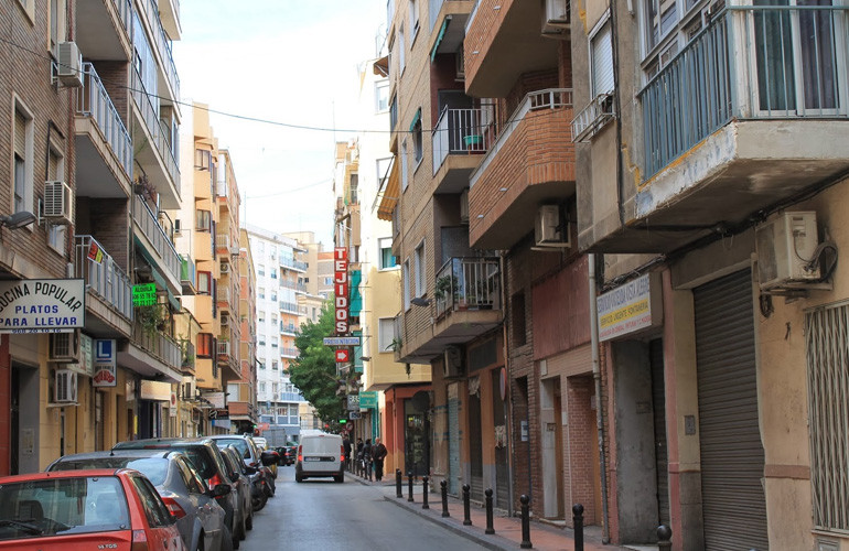 Rua em Murcia na Espanha