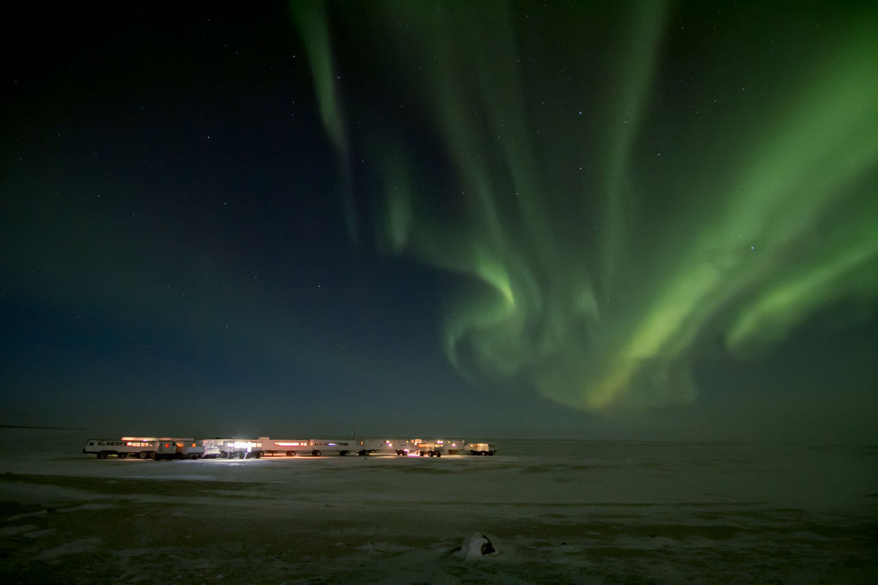 Aurora Boreal no Ártico 